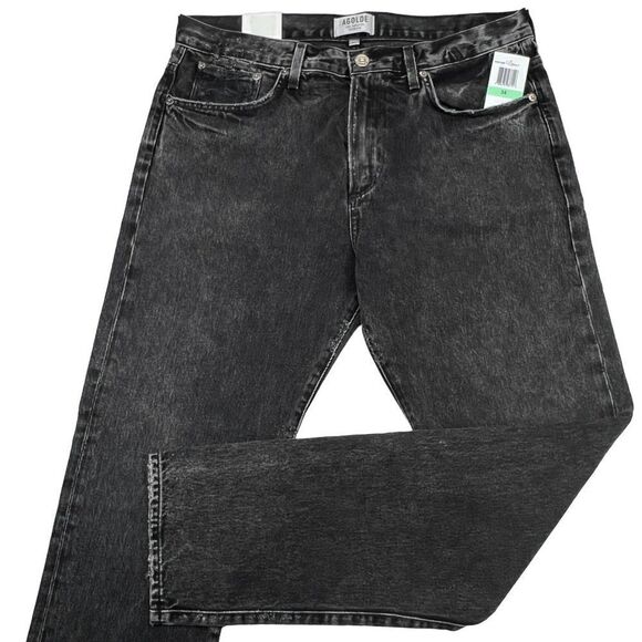 NewâAgolde Men USâ34 Black Jeans Tapered Slim Fit Denim WashedâCasualâCottonâ - Picture 5 of 14